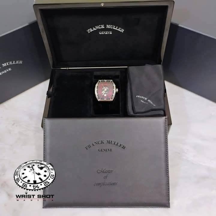 Franck Muller Vanguard (Category: Everything Else Others) located in Quezon City. Submitted by wristshotmanila (Listing ID 1470235348, Image 2). Description: Franck Muller Vanguard 325,500 pesos Reference : V45SCDT ACNR Complete set Steel steel Black Red Year : 2016 Case: 44mm Rating: 9/10 Foreign AD Case material: steel Crystal: sapphire Movement: automatic Unit, box, cleaning cloth, certificate red app: @wrist_shot_manila black app: @wristshotm