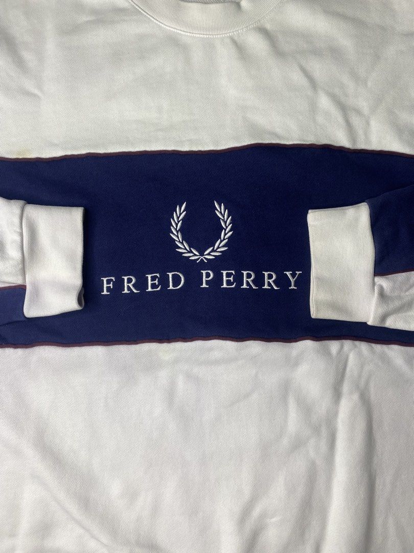 Fred Perry Pullover Jacket (Category: Coats, Jackets and Outerwear) located in Bago City. Submitted by jg_finds_ (Listing ID 1470225340, Image 3). Description: size Medium on tag Width- 23 inch Length- 28 inch Sleeves- 24 inch Authentic Need wash.