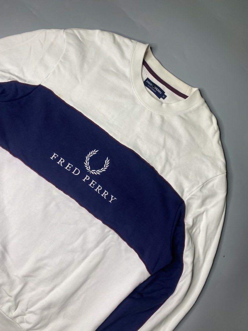 Fred Perry Pullover Jacket (Category: Coats, Jackets and Outerwear) located in Bago City. Submitted by jg_finds_ (Listing ID 1470225340, Image 2). Description: size Medium on tag Width- 23 inch Length- 28 inch Sleeves- 24 inch Authentic Need wash.