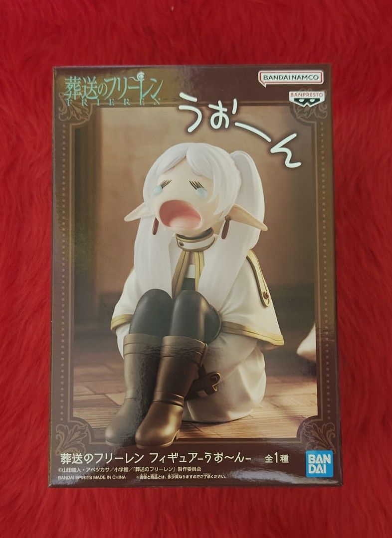 Frieren: Beyond Journey's End| Crying Figure (Category: Figurines & Statues) located in Manila. Submitted by millennium_hobby_shop (Listing ID 1470170391, Image 1). Description: Frieren : Beyond Journey's End - Crying Figure - Brand new. - 999 pesos. - Shipping from Malabon City. - Can be shipped out via lalamove grab, J&T Express. If you have any questions, you can send me a message..