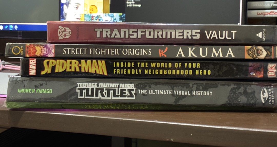 FS: Hardcover Book Collector’s Set (Category: Comics & Manga) located in Mandaluyong City. Submitted by evilchapel (Listing ID 1470197323, Image 1). Description: FS: Hardbound Books Batman Files - 5,000 TMNT - 3,500 Transformers Vault - 4,500 Street Fighter Origins: Akuma - 3,600 Spider-Man Inside the World - 1,200 Payment Method: GCash, GoTyme, Bank Xfer Meetups: Shangri La Mall, Edsa Star Mall.