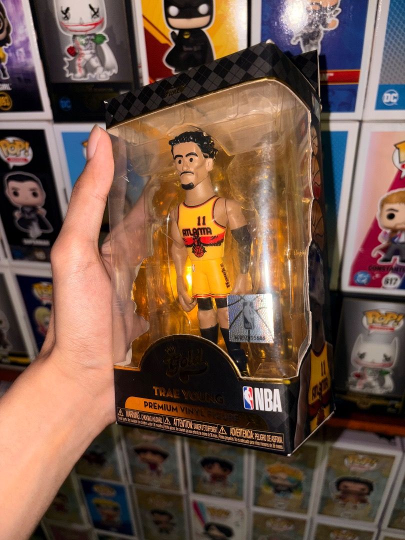 Funko Gold! Trae Young Atlanta Hawks (Category: Figurines & Statues) located in Marikina City. Submitted by spiderraff (Listing ID 1470157198, Image 1). Description: 7/10 box condition.