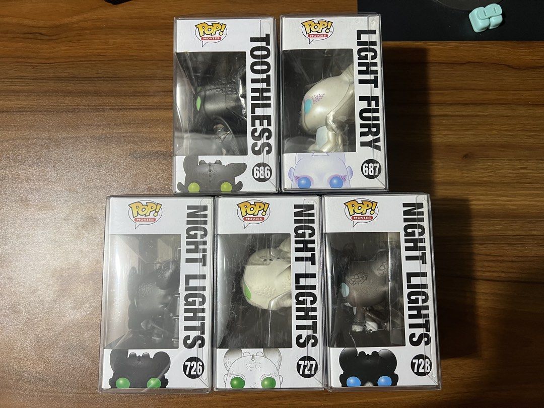 Funko Pop: How to Train Your Dragon Set (Category: Designer & Blind Box Toys) located in Pasig City. Submitted by allukaxkillua (Listing ID 1470227187, Image 2). Description: For Sale Funko Pop: How to Train Your Dragon Toothless Light Fury Night Lights 3x Price: ₱3500 *with protectors Location: Caniogan, Pasig City, Metro Manila MoD: Lalamove, Grab or any same day delivery booking app (buyer’s booking); J&T (payment first) MoP: GCash, Maribank, 