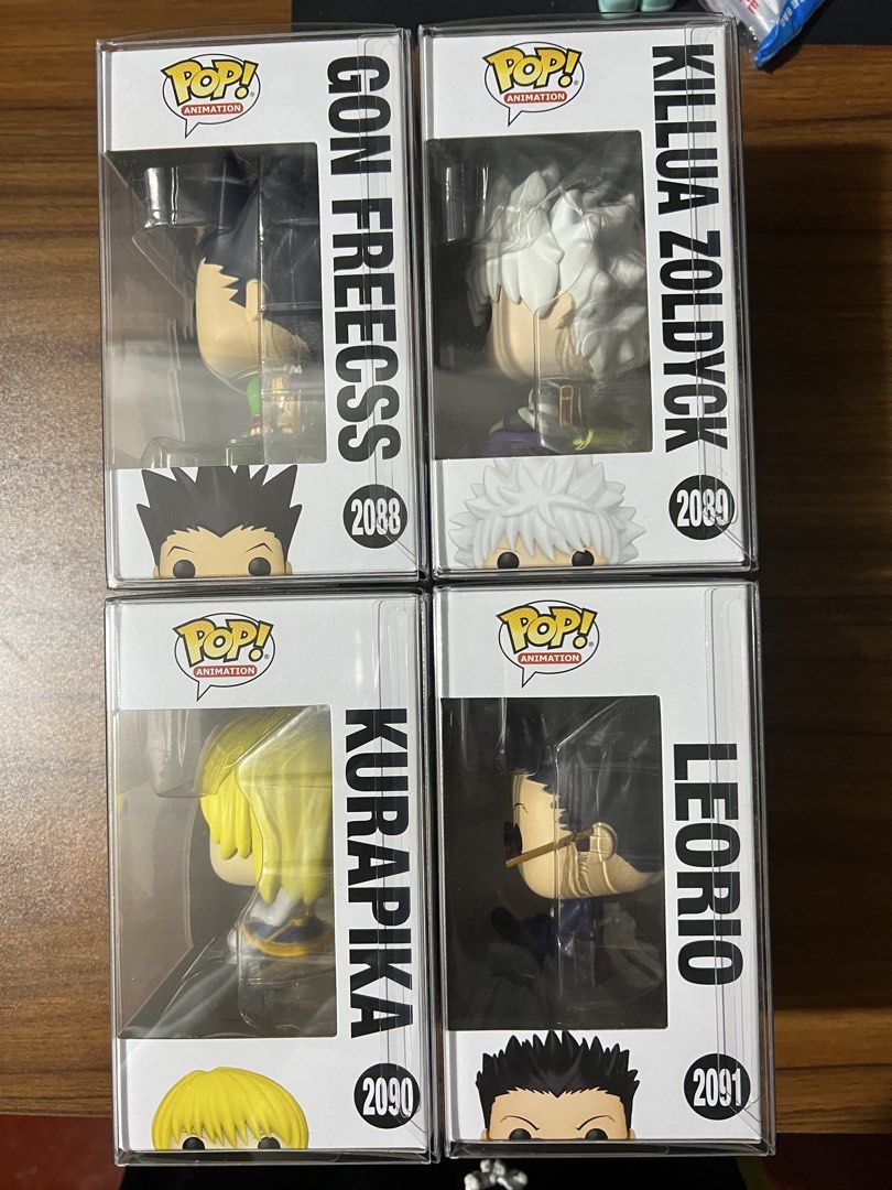 Funko Pop: Hunter x Hunter (Shelf Sitter) (Category: Designer & Blind Box Toys) located in Pasig City. Submitted by allukaxkillua (Listing ID 1470220150, Image 2). Description: For Sale Funko Pop: Hunter x Hunter (Shelf Sitter) Gon Freecss Killua Zoldyck Kurapika Leorio Price: ₱3000 *with protectors Location: Caniogan, Pasig City, Metro Manila MoD: Lalamove, Grab or any same day delivery booking app (buyer’s booking); J&T (payment first) MoP: GCa