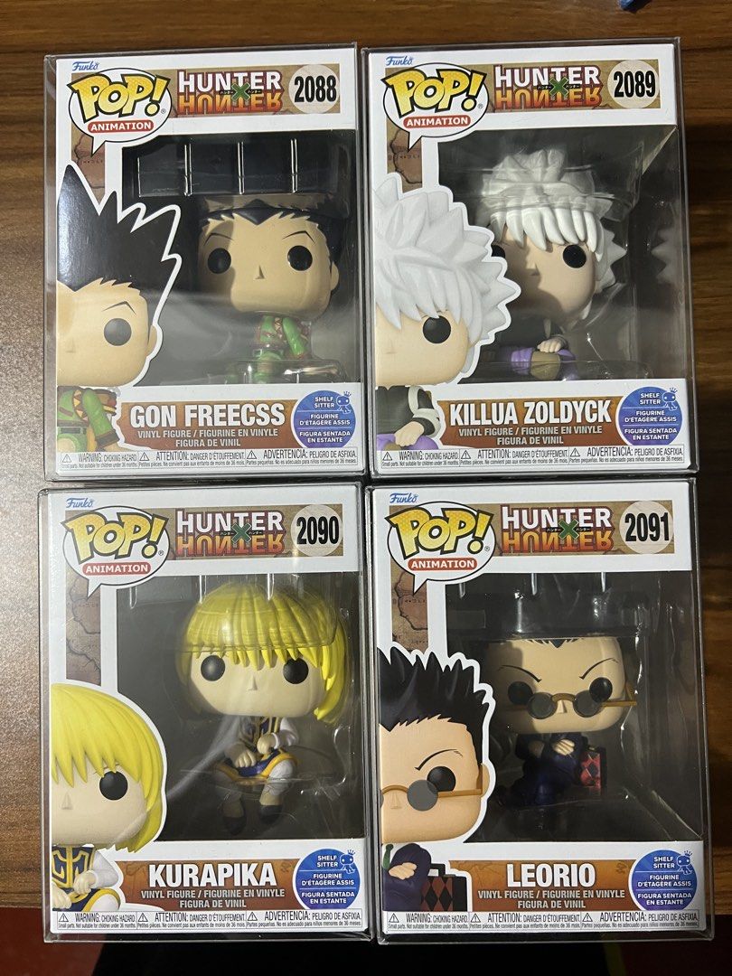 Funko Pop: Hunter x Hunter (Shelf Sitter) (Category: Designer & Blind Box Toys) located in Pasig City. Submitted by allukaxkillua (Listing ID 1470220150, Image 1). Description: For Sale Funko Pop: Hunter x Hunter (Shelf Sitter) Gon Freecss Killua Zoldyck Kurapika Leorio Price: ₱3000 *with protectors Location: Caniogan, Pasig City, Metro Manila MoD: Lalamove, Grab or any same day delivery booking app (buyer’s booking); J&T (payment first) MoP: GCa