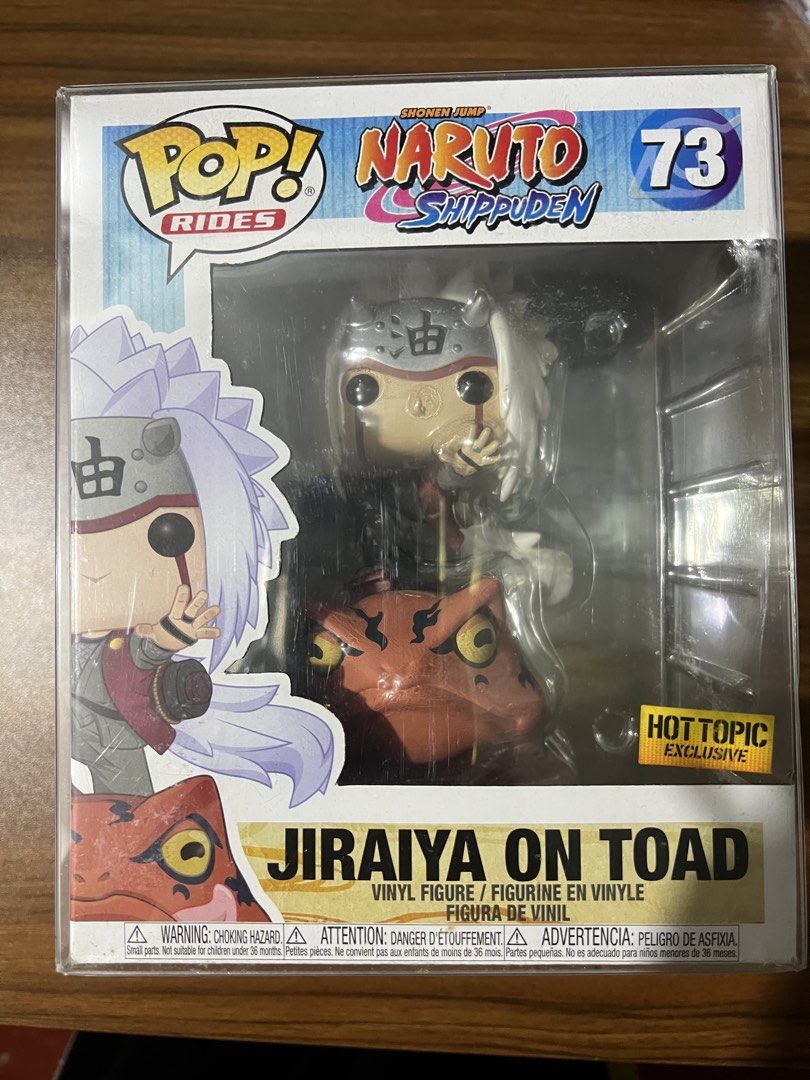 Funko Pop: Jiraiya on Toad (Category: Designer & Blind Box Toys) located in Pasig City. Submitted by allukaxkillua (Listing ID 1470216917, Image 1). Description: For Sale Funko Pop: Naruto Shippuden Jiraiya on Toad Price: ₱1500 *with protector Location: Caniogan, Pasig City, Metro Manila MoD: Lalamove, Grab or any same day delivery booking app (buyer’s booking); J&T (payment first) MoP: GCash, Maribank, UnionBank, Maya *shipping is buyer’s risk a