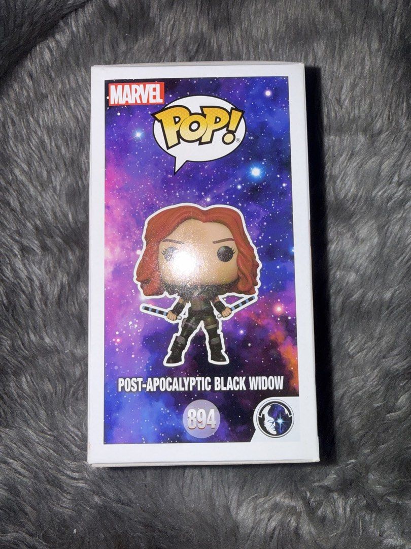 Funko Pop What If Post-Apocalyptic Black Widow 894 (Category: Designer & Blind Box Toys) located in Manila. Submitted by romanoffthereal (Listing ID 1470207279, Image 3). Description: - Item: Marvel What If Post-Apocalyptic Black Widow Vinyl Bobble-Head (#894) - Exclusive: Features the official Marvel Collector Corps exclusive sticker - Condition: Brand new in original packaging, box is clean and intact - Perfect for: Marvel fans and Funko Pop co