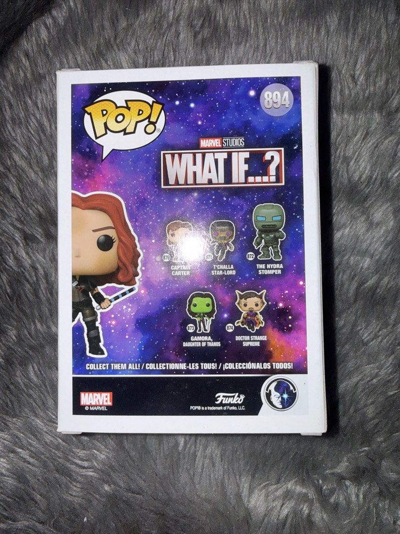 Funko Pop What If Post-Apocalyptic Black Widow 894 (Category: Designer & Blind Box Toys) located in Manila. Submitted by romanoffthereal (Listing ID 1470207279, Image 2). Description: - Item: Marvel What If Post-Apocalyptic Black Widow Vinyl Bobble-Head (#894) - Exclusive: Features the official Marvel Collector Corps exclusive sticker - Condition: Brand new in original packaging, box is clean and intact - Perfect for: Marvel fans and Funko Pop co