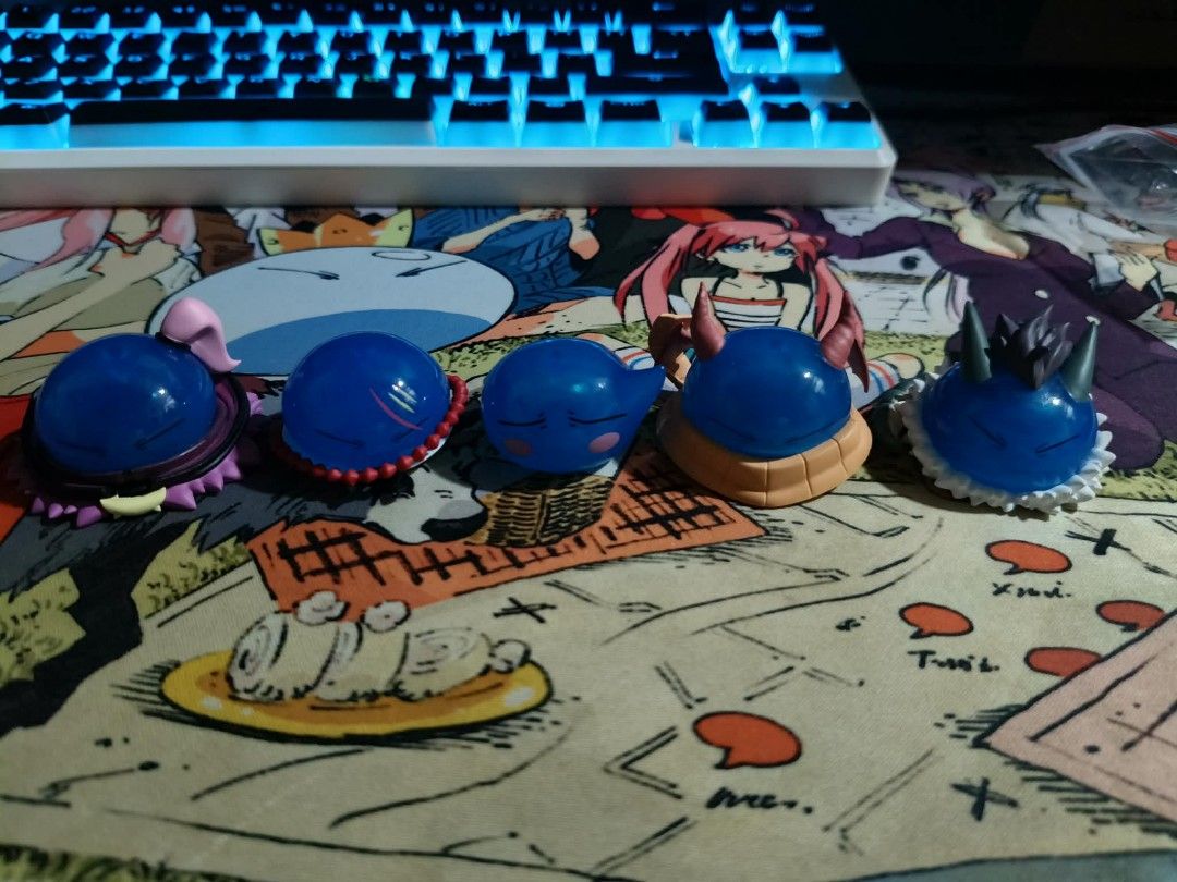 Gachapon Slime V2 & V4 Set (Category: Figurines & Statues) located in Quezon City. Submitted by zexa105 (Listing ID 1470333102, Image 2). Description: Both Sets Loose, No Gacha Ball, No Issue 2200 For both Sets, Sale until End of October Loc: QC, Bagong Lipunan ng Crame MOP: Gcash/PayMaya .