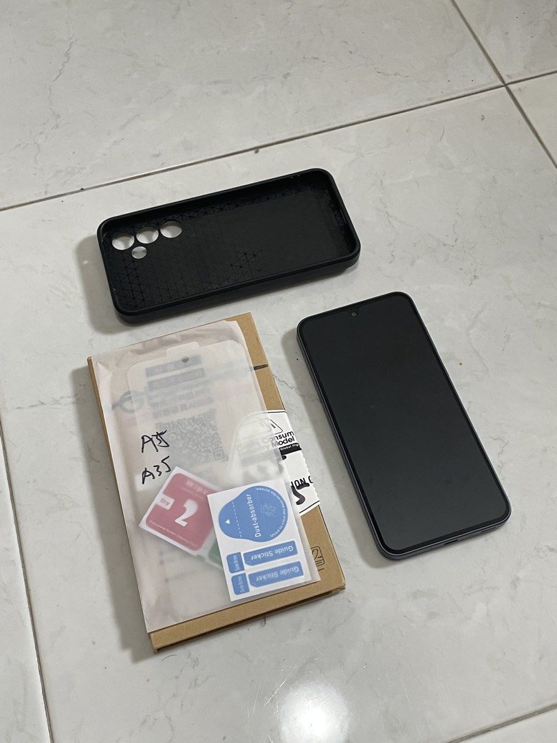 Removal Screen Protector From Computer Galaxy A35 5G Navy 128GB, Mobile Phones & Gadgets, Mobile Phones ...