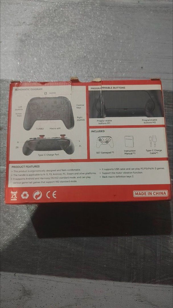 Gaming Controller | Wiresless/Wired (Category: Controllers) located in Caloocan City. Submitted by nicolayse.dog (Listing ID 1470262760, Image 2). Description: Gaming Controller po. Galing po yan sa Iazada nasa 800 ang presyo pero 500 nalang po sakin. Very lightly used. Ang box lang ang may tear since natambak siya. Wala pong problem promise. Reason for selling: Kelangan ko money para bili ng Sony Camera hehe..