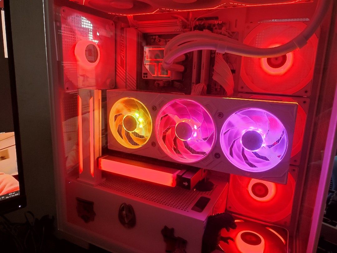 Gaming PC (Category: Desktops) located in Quezon City. Submitted by .D.C. (Listing ID 1470145628, Image 3). Description: BUNDLE SALE ONLY: MOBO-B650M AORUS ELITE AX ICE White RAM- G.Skill Ripjaws S5 32GB (2x16GB) 5600MHz DDR5 Kit of 2 White CPU - RYZEN 7 7800X3D Tray GPU - GALAX 5070 EX GAMER White Complete boxes and accessories PICKUP ONLY Pickup :North Olympus Subd Fairview/Novaliches Quezon City.