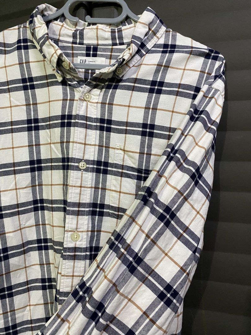 Gap Plaid Long Sleeve (23x29) XL (Category: Formal Shirts) located in Manila. Submitted by uniqssentialss.co (Listing ID 1470177180, Image 3). Description: As new with paper bag Malabon Meet up/jnt/lalamove delivery.