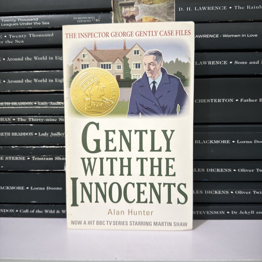 Gently with the Innocents Alan Hunter Inspector George Gently (Category: Storybooks) located in Lingayen. Submitted by readwjane (Listing ID 1470200577, Image 1). Description: - Title: Gently with the Innocents by Alan Hunter (Inspector George Gently series) - Edition: BBC TV series tie-in featuring Martin Shaw - Format: Standard paperback - Condition: Clean cover art - Perfect for: Mystery fans and classic crime fiction collectors.