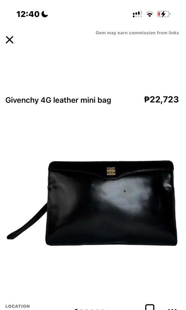 GIVENCHY 4G premium Cowhide Clutch. (Category: Belt bags, Clutches and Pouches) located in Cagayan de Oro. Submitted by kjcartier26 (Listing ID 1470298191, Image 3). Description: AUTHENTIC.. 🇯🇵🇯🇵🇯🇵 - 22k in peso. - Vintage piece - In good condition. - Clean insideOutside. - Good corners, Zipper, Interior..