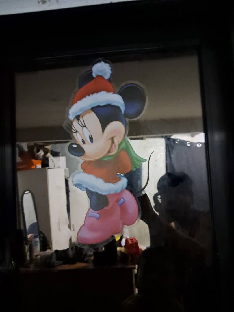 Glass sticker (Category: Other Home Decor) located in Cavite. Submitted by secretjapansurplus (Listing ID 1470201955, Image 3). Description: 22 pcs availble Mickey & Minnie Christmas Window Glass Cling Sticker Bring the magic of the holiday season to your home with this festive Disney window sticker! Featuring Mickey and Minnie Mouse in their cheerful winter holiday outfits, it is the perfect decoration to brighten up your space for Christmas. Ke