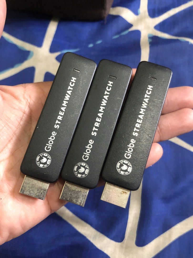 Globe streamwatch sticks (Category: Media Streamers & Hubs) located in Quezon City. Submitted by markgolveo (Listing ID 1470183355, Image 2). Description: Globe streamwatch sticks Set of 3pcs.