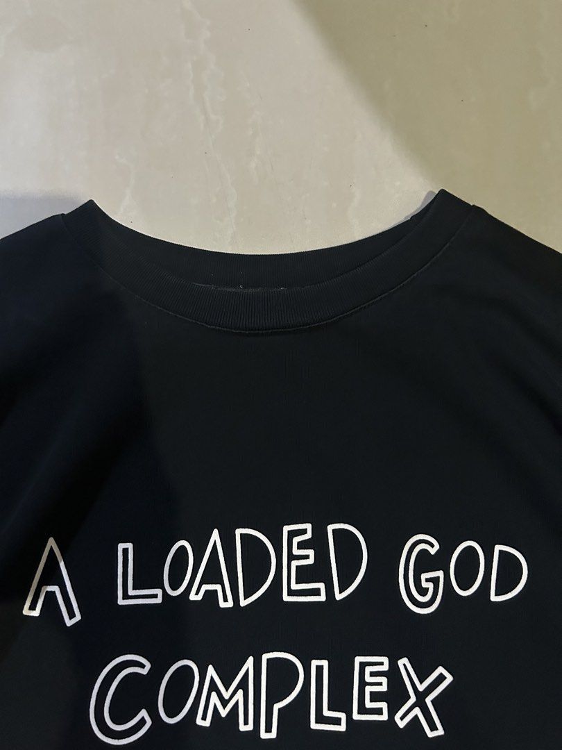God's Wealth A Loaded God Complex Long Sleeve Tee (Category: Tshirts & Polo Shirts ) located in San Fernando. Submitted by thrift_lang_ni_kim (Listing ID 1470333603, Image 2). Description: ⬇️ DETAILS ⬇️ God’s Wealth A Loaded God Complex Long Sleeve Tee DIMENSIONS (INCHES) Width:26.5 Length:27 Best fit: XXXL to XXXXL (short fit) Color rate:9/10 Condition/Issue: Good condition Mine: ₱350 Minimum increment: ₱50 Already washed and ready to wear. 📌 P