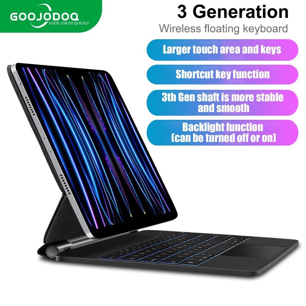 GOOJODOQ Magic Keyboard for Ipad 10th Gen (Category: Other Mobile & Gadget Accessories) located in Batangas. Submitted by abramirez (Listing ID 1470309254, Image 3). Description: RFS: Rarely used and no time to use. Good as new with box..