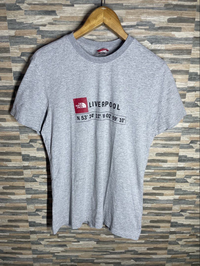 GPS Logo The North Face Liverpool Tshirt (Category: Tshirts & Polo Shirts ) located in Cabuyao City. Submitted by randelwru (Listing ID 1470160587, Image 1). Description: GPS Logo The North Face Liverpool Tshirt Size Small Width 19 Length 28 Excellent Condition 460🏷️Pesos Cabuyao Laguna📍.