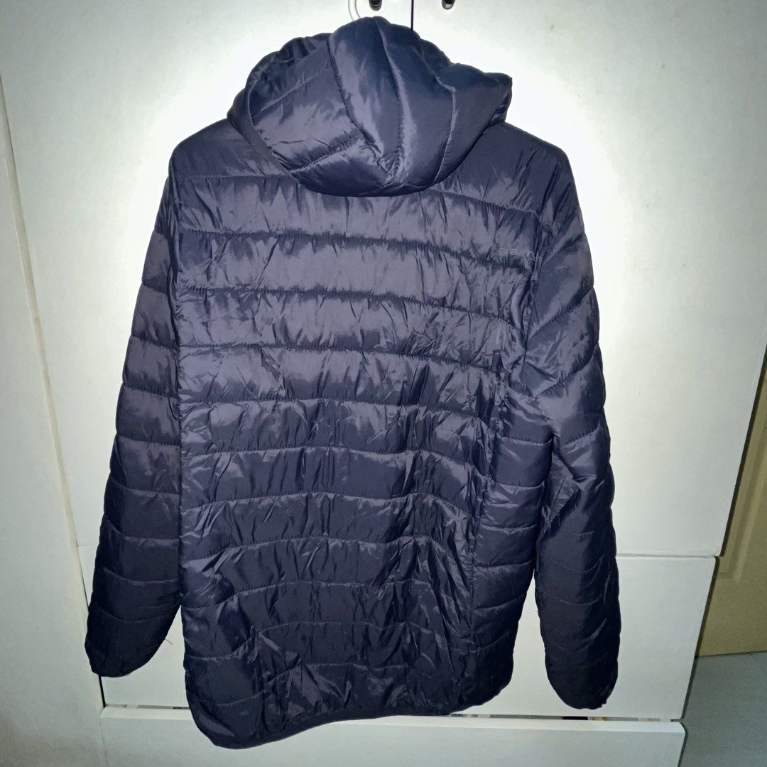 Gravity Navy Blue Puffer Hooded Jacket (Category: Coats, Jackets and Outerwear) located in Quezon City. Submitted by annmalabanan (Listing ID 1470277028, Image 2). Description: Location: Palmera Homes, Novaliches, QC.