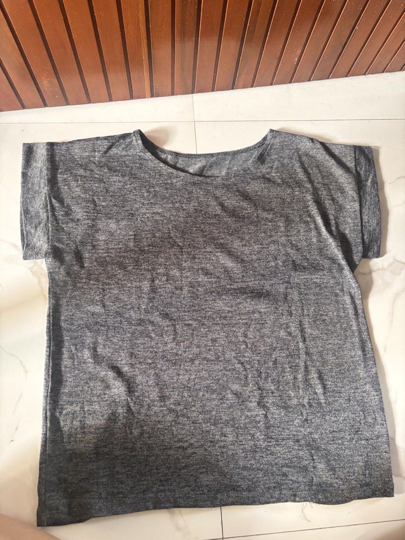 Gray blouse (Category: Blouses) located in Manila. Submitted by minieiv._ (Listing ID 1470198669, Image 2). Description: * Pre-loved * Slightly used, 8/10 * Size: Small to Medium frame * Meetup: Puregold San Mateo, Ampid Mercury * RFS: Decluttering.