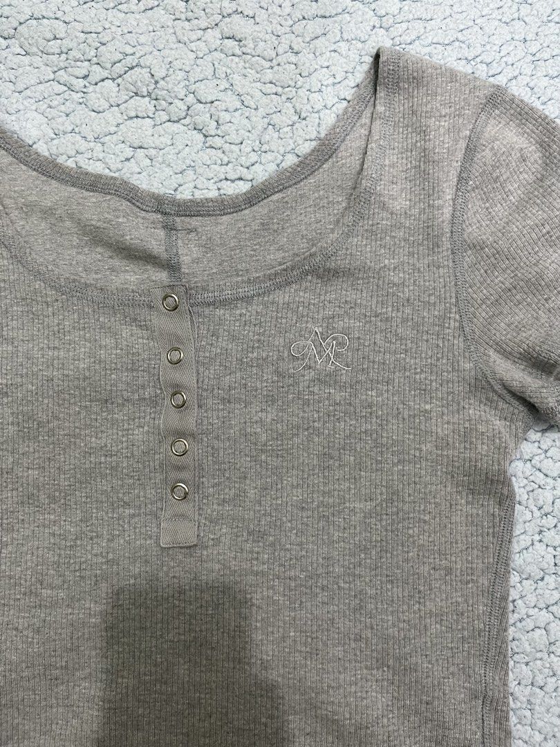 Gray fitted tank top (Category: Shirts) located in Manila. Submitted by leola_ (Listing ID 1470248444, Image 2). Description: .
