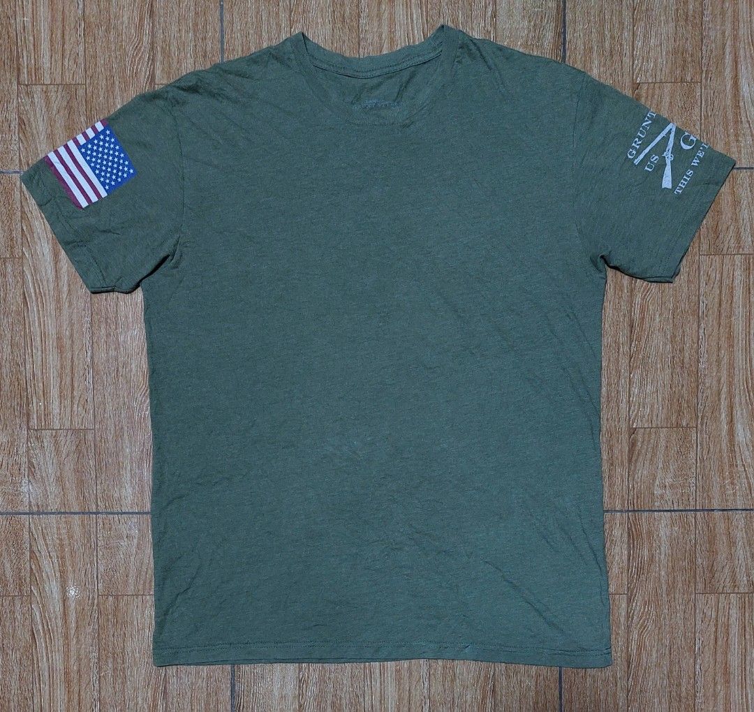 Grunt Style OD Shirt (Category: Activewear) located in Baguio. Submitted by wagwagan_001 (Listing ID 1470167532, Image 1). Description: excellent large 22 x 29.