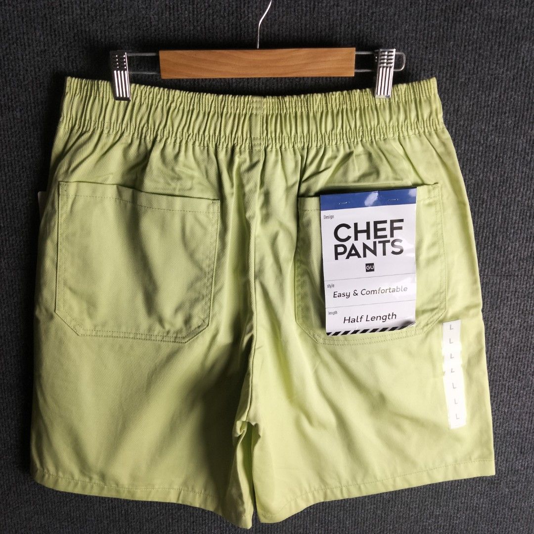 GU CHEF SHORTS (Category: Shorts) located in Bulacan. Submitted by jibbxthrift (Listing ID 1470257092, Image 2). Description: GU CHEF SHORT SIZE: LARGE PRICE: 699+SF DIMES: (WIDTH 30/33) (LENGTH 19.5) COLOR RATE: 10/10 CONDITION: BRSND NEW HANG TAG STILL INTUCK ISSUE: NONE LOCATION: SJDM BULACAN CODE: #358 PM IF YOU ARE INTERESTED📩 MOP: THRU GCASH COURIER: J&T.