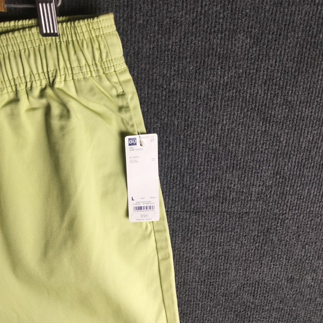 GU CHEF SHORTS (Category: Shorts) located in Bulacan. Submitted by jibbxthrift (Listing ID 1470257092, Image 3). Description: GU CHEF SHORT SIZE: LARGE PRICE: 699+SF DIMES: (WIDTH 30/33) (LENGTH 19.5) COLOR RATE: 10/10 CONDITION: BRSND NEW HANG TAG STILL INTUCK ISSUE: NONE LOCATION: SJDM BULACAN CODE: #358 PM IF YOU ARE INTERESTED📩 MOP: THRU GCASH COURIER: J&T.