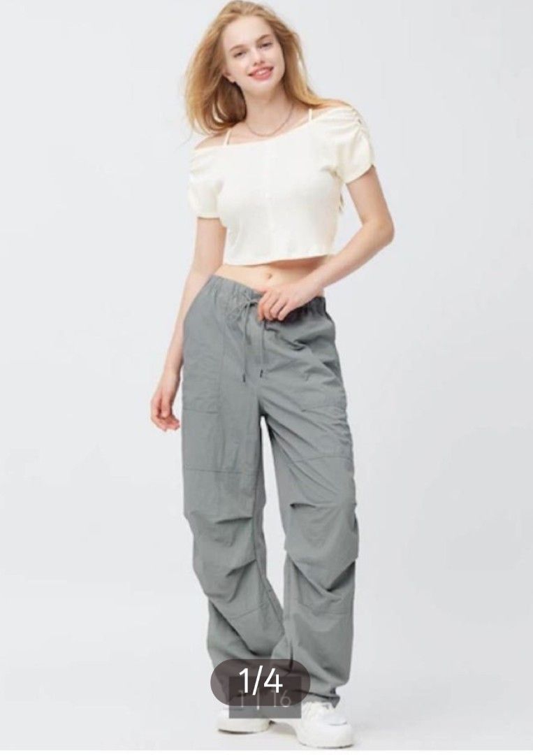 GU Parachute Pants(Unisex) (Category: Other Bottoms) located in Quezon City. Submitted by khelou (Listing ID 1470256435, Image 1). Description: Garterized waistline .