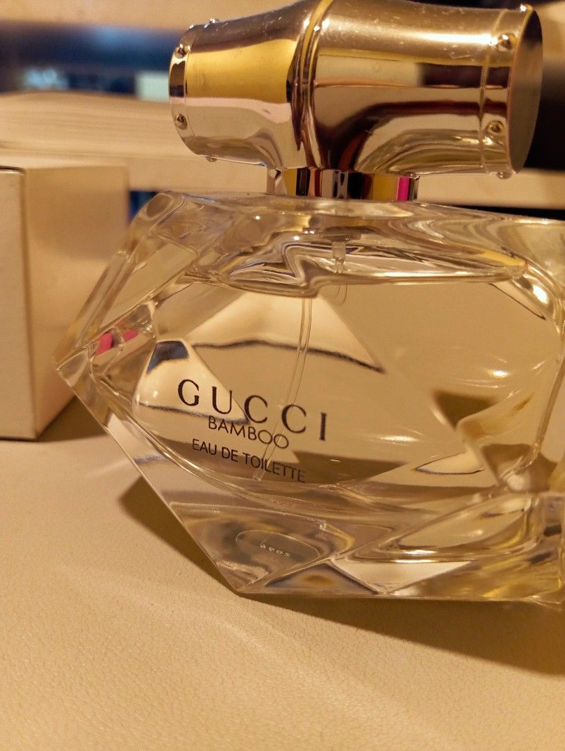 Gucci Bamboo Perfume (Category: Fragrance & Deodorants) located in Cavite. Submitted by aether-elementph_11 (Listing ID 1470276180, Image 2). Description: Super Sale!!! bought in Italy 🇮🇹 Original 📍 money back if Proven Fake!!!! not the type of my scent.