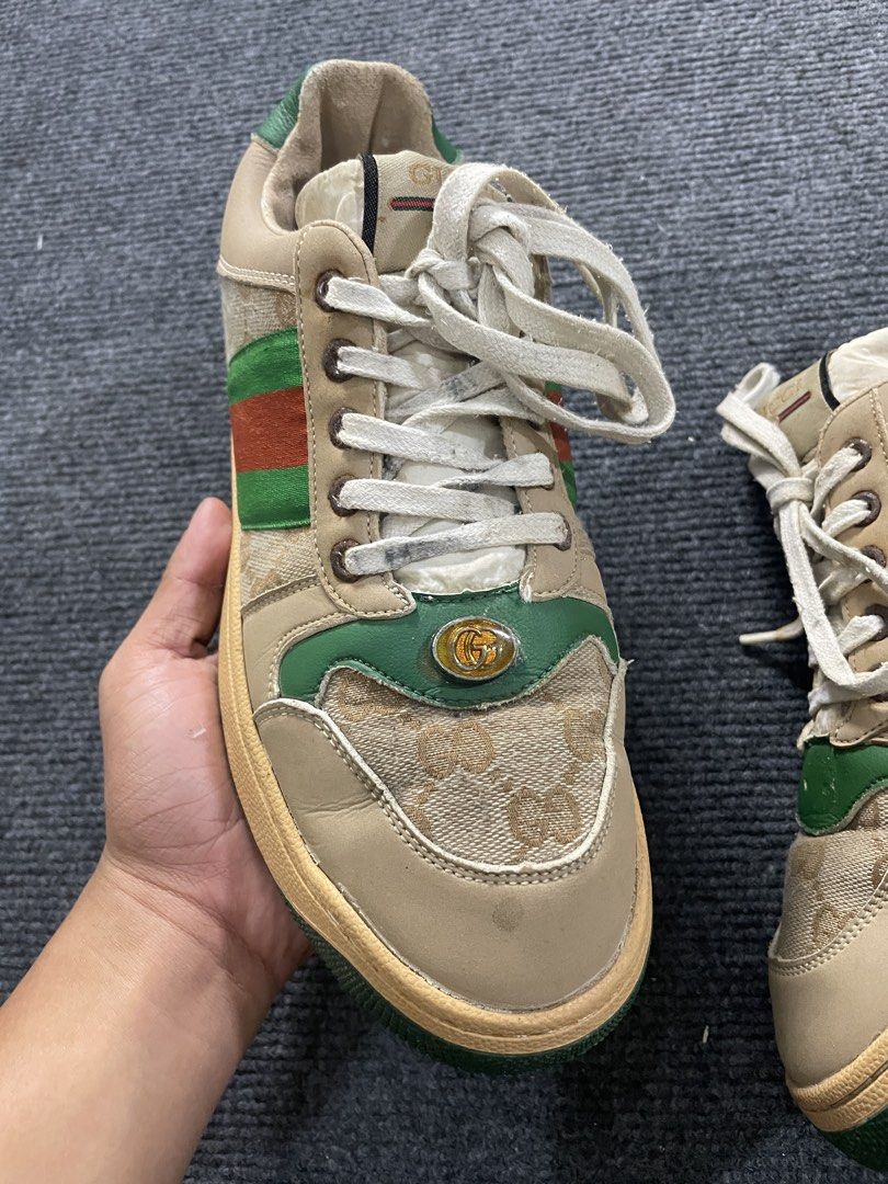 Gucci screener sneaker (Category: Sneakers & Footwear) located in Cagayan de Oro. Submitted by mrs.dani (Listing ID 1470281044, Image 3). Description: Gucci screener sneaker Size 42 Excellent condition Issue: missing hardware Dm for more details n .