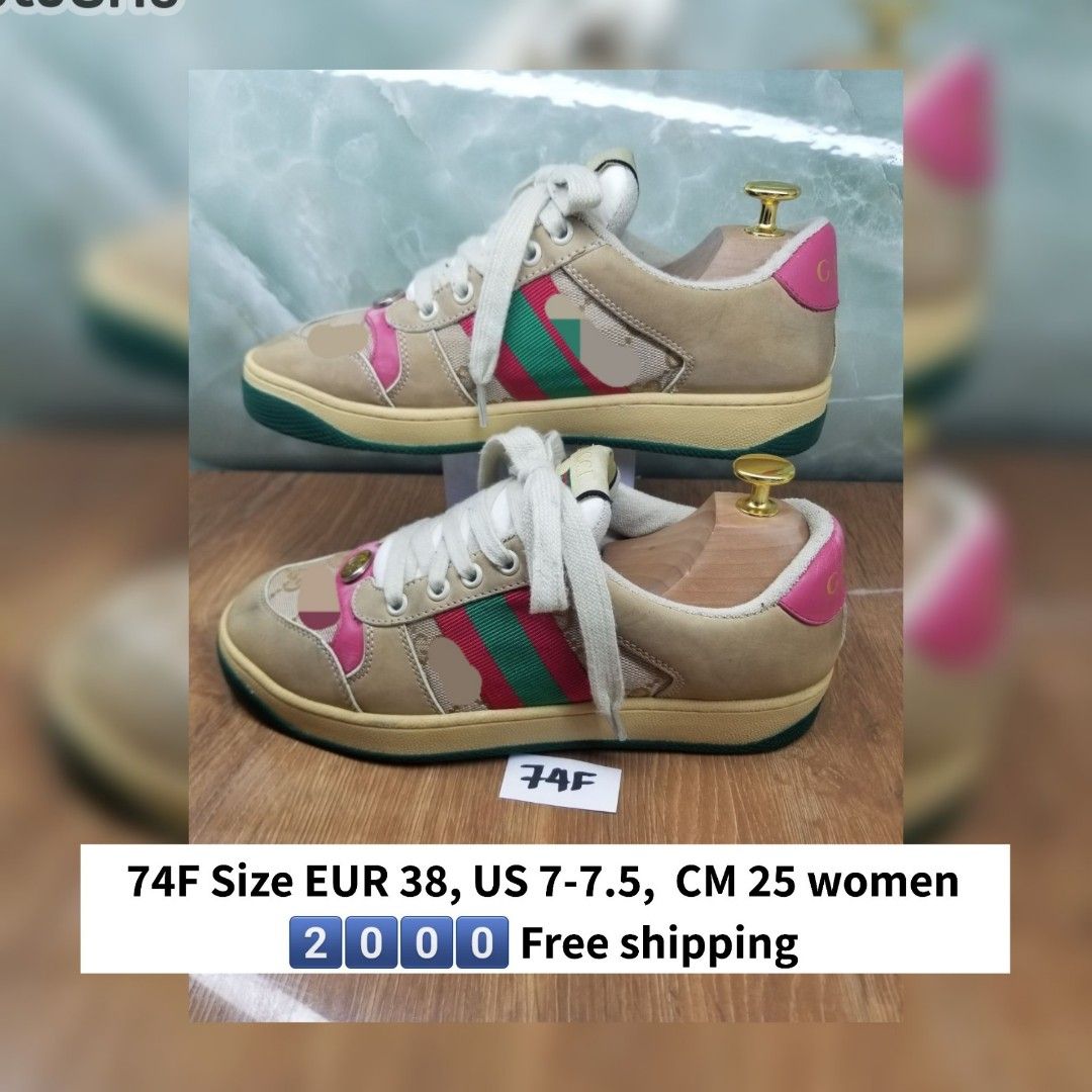 Gucci sneakers 38 (Category: Sneakers) located in Quezon City. Submitted by lykpossession (Listing ID 1470156098, Image 1). Description: Ask first if available request other pictures check size in CM.