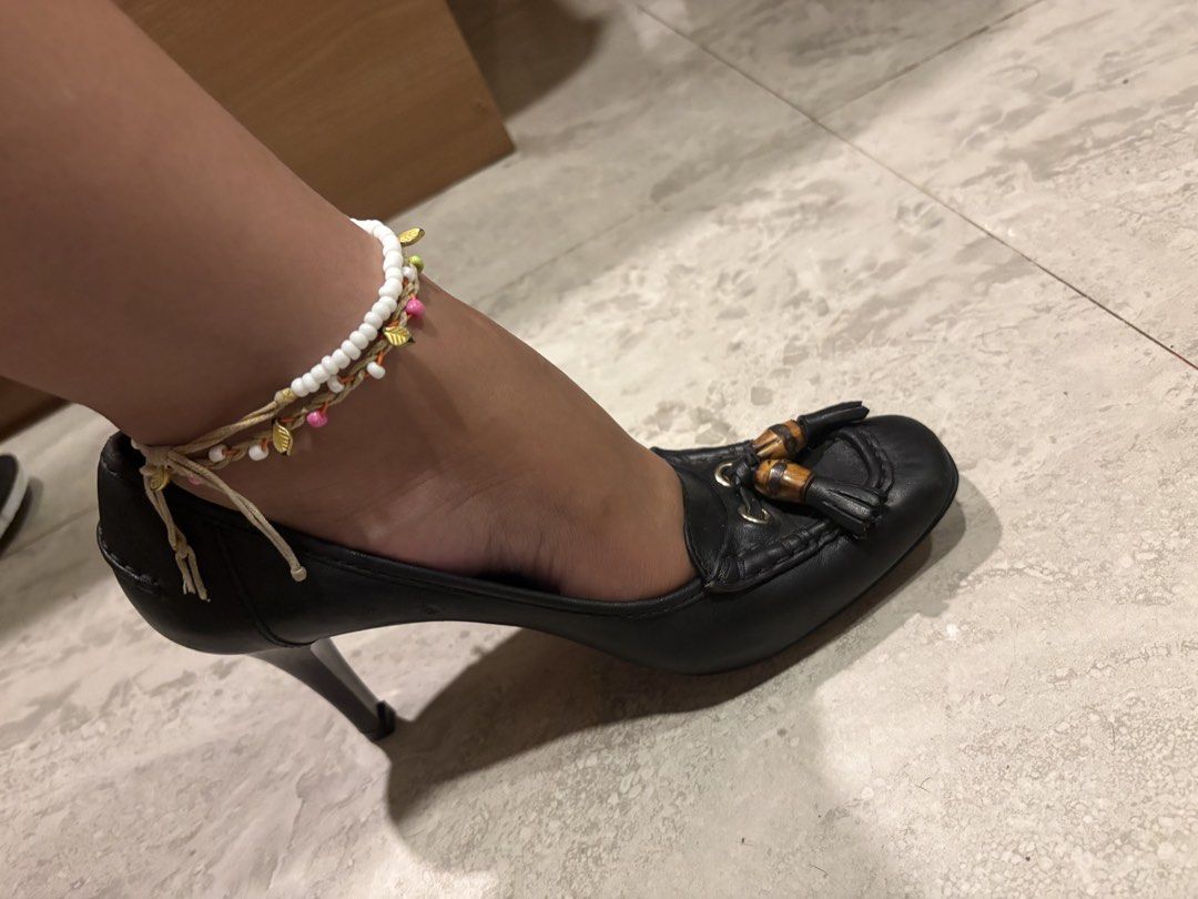 Gucci Vintage Heel (Category: Sneakers & Footwear) located in Danao, Cebu. Submitted by ThriftyFindGoods (Listing ID 1470193374, Image 2). Description: Very Good Condition Normal sign of use Ukay Source 3inches heel MOP-Gcash Courier-JRS ONLY.