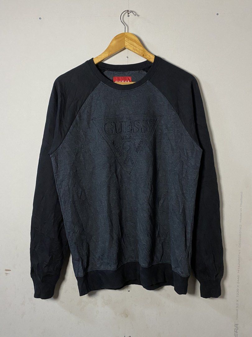 GUESS EMBOSSED LOGO SWEATSHIRT (Category: Coats, Jackets and Outerwear) located in Lianga. Submitted by andreydema06760 (Listing ID 1470275961, Image 2). Description: WTS 📣 GUESS “EMBOSSED LOGO” SWEATSHIRT GOOD AS NEW 10/10 COLOR RATE 21x28 DIMENSIONS SIZE M ON TAG CAN FIT TO LARGE NO ISSUE SOLID NITO BOSSING DM FOR SURE BUYER 📥.