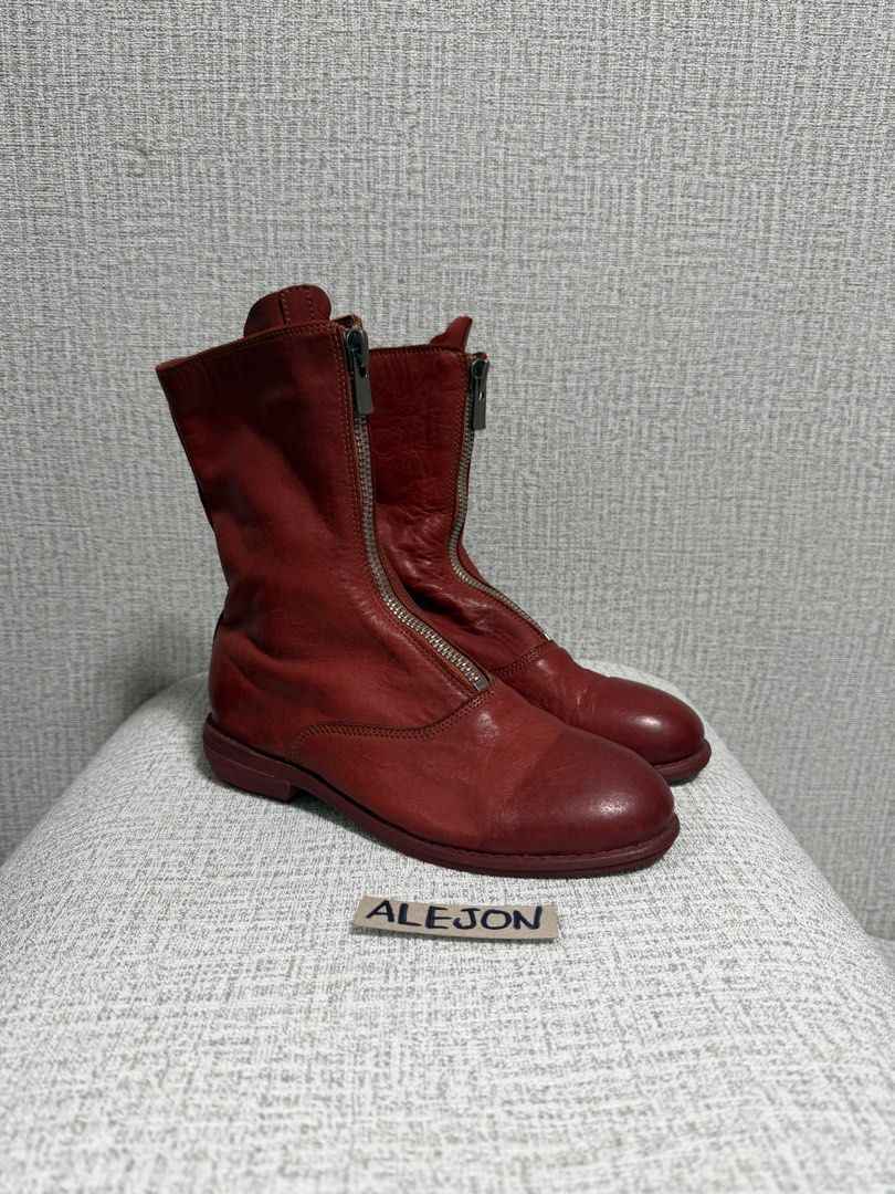 GUIDI 310 FRONT ZIP RED LEATHER BOOTS (Category: Boots) located in Santa Rosa. Submitted by alejon007 (Listing ID 1470174048, Image 2). Description: GUIDI 310 FRONT ZIP RED LEATHER BOOTS Italy Brand🇮🇹 Excellent condition No issues Size 38 womens/23.5 cm insole actual measure PRIC 3️⃣8️⃣8️⃣0️⃣ Pm.