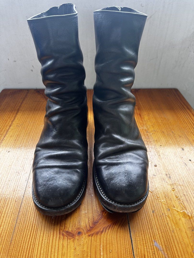 GUIDI 788z (Category: Boots) located in Baguio. Submitted by anino_garments (Listing ID 1470207515, Image 2). Description: Authentic Size 43 Horse leather. - Both Zippers replaced with authentic guidi zips. (Paid way too much for these zippers - 7/10 condition. Owned for 4 years, leather still in great condition, nice and soft, beautiful folds. - Needs a proper resole. - No box Price: PHP 40 000 (non negotiable sorry) Location: Baguio.