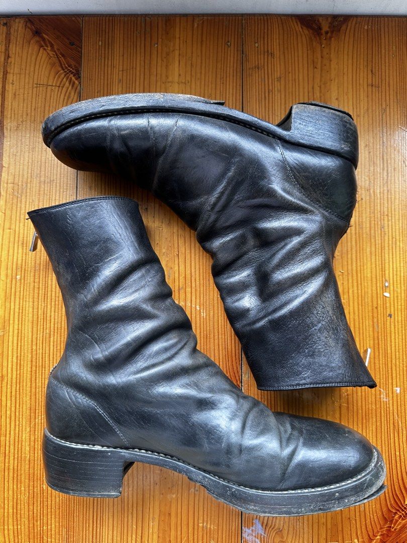 GUIDI 788z (Category: Boots) located in Baguio. Submitted by anino_garments (Listing ID 1470207515, Image 1). Description: Authentic Size 43 Horse leather. - Both Zippers replaced with authentic guidi zips. (Paid way too much for these zippers - 7/10 condition. Owned for 4 years, leather still in great condition, nice and soft, beautiful folds. - Needs a proper resole. - No box Price: PHP 40 000 (non negotiable sorry) Location: Baguio.