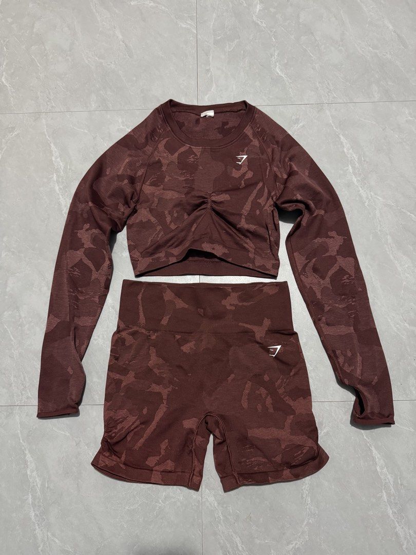 Gymshark Adapt Camo seamless set (Category: Activewear) located in Calumpit. Submitted by Essentiality (Listing ID 1470238798, Image 2). Description: Gymshark Adapt Camo seamless set ₱1,500.
