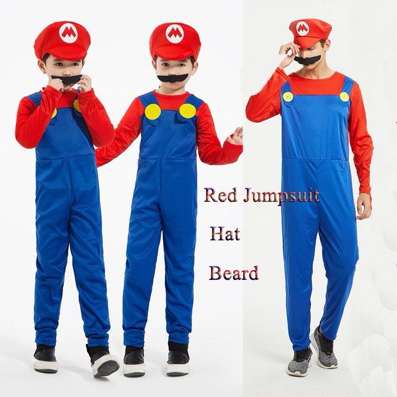 Halloween Costume Super Mario Costume (Category: Babies & Kids Fashion) located in San Pablo. Submitted by lamujer_stonewareph (Listing ID 1470153662, Image 1). Description: Package Include: - Super Mario Suit -Hat Without beard Good as new Fit for 5-9 years old.
