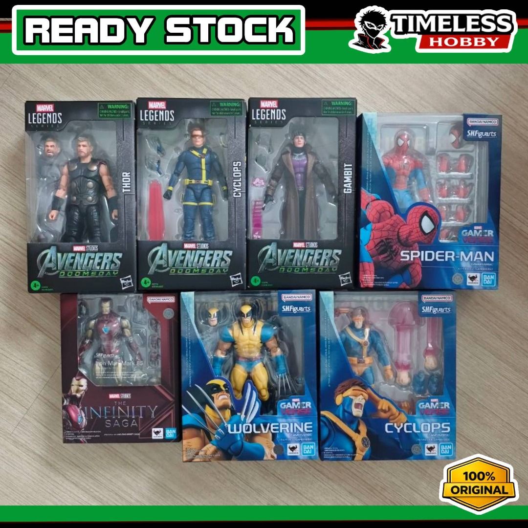 HASBRO Thor Cyclops Gambit X-Men Legends Avengers Doomsday Marvel ...