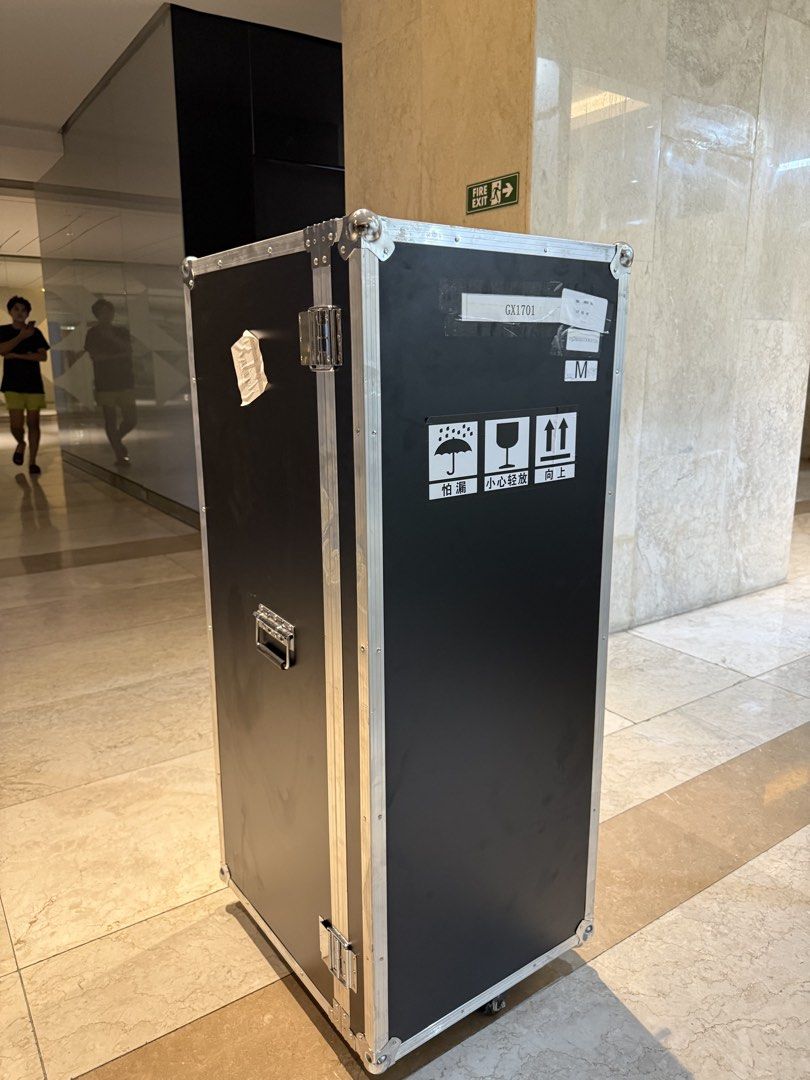 Heavy-Duty Flight Case Equipment Road Case with Custom Foam (Category: Luggage) located in Rodriguez. Submitted by kewpiee.ie403 (Listing ID 1470331288, Image 2). Description: PREFER SELLING IT AS A PACKAGE /Can do per item - Heavy-duty road case designed for safe gear transport - Durable black finish with silver aluminum edges - Secure metal latches to keep contents locked down - Built-in wheels for smooth and easy rolling - Custom-cut foam inte