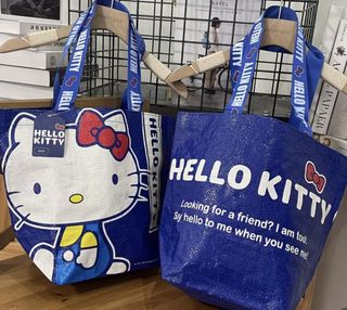 Black hello kitty hk pouch mini hand carry tote bag, Women's Fashion ...