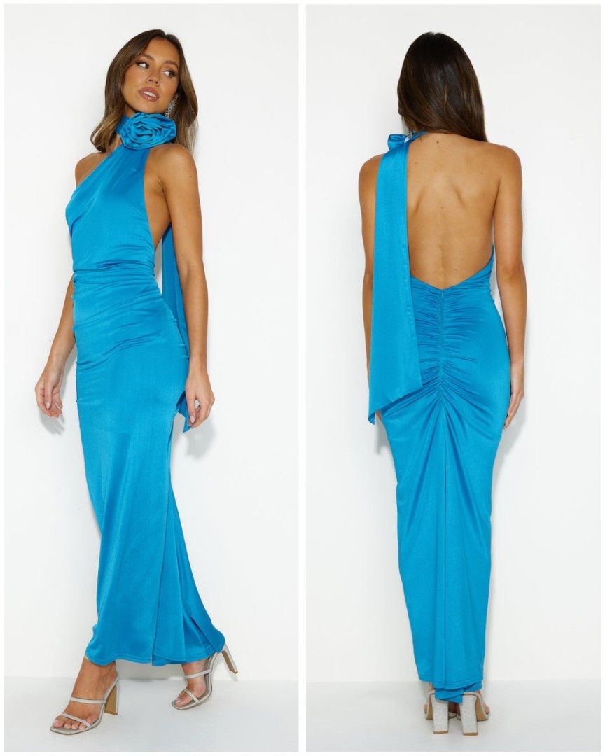 HERE COMES THE SUN blue maxi dress (Category: Dresses) located in Alicia. Submitted by glambercena (Listing ID 1470199927, Image 1). Description: size: XS-small, stretchable.