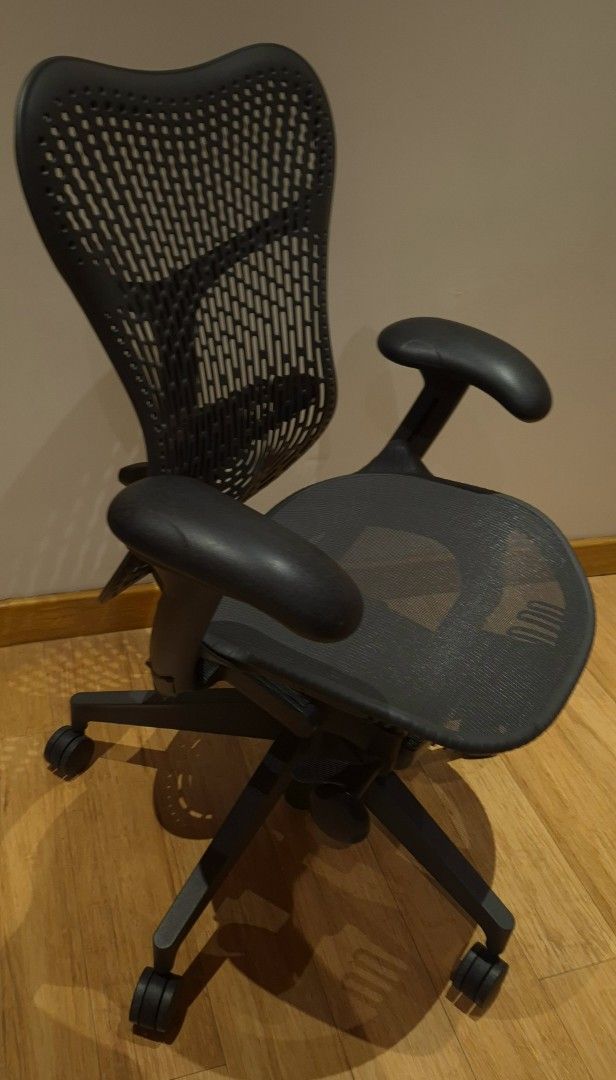 Herman Miller Mirra 2 (with adjustable lumbar) (Category: Office Furniture & Fixtures) located in Mandaluyong City. Submitted by celineong89 (Listing ID 1470296512, Image 2). Description: * authentic and still in excellent condition with no issues: mechanism all working * comes with adjustable lumbar * price is fixed at 23k, no more asking of last price * buyer can either do personal pick up or book lalamove * location: mandaluyong.