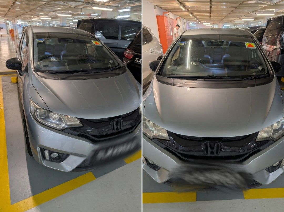 Honda Jazz 1.5 RS (A) (Category: Used Cars) located in Singapore. Submitted by cycy3 (Listing ID 1470207526, Image 1). Description: good condition, good for COE renewal or short term drive, 5 months left. selling since I plan to buy a new car. Android auto/apple carplay screen installed, front and back rear camera recording. has additional tanabe exhaust installed by previous owner with certificate. Servicing done on end Aug 2026 road tax paid fo