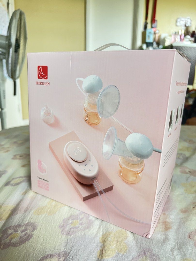 Horigen Wondermore Breast Pump with Freebies (Category: Breastfeeding & Bottle Feeding) located in Quezon City. Submitted by kallymorales (Listing ID 1470225366, Image 2). Description: Only used twice Complete kit No issue Freebies 33 Mamalac capsules Mama’s Choice Nipple cream 8 pcs Lactaglow coffee Breastmilk storage bag Add 1k for 2 pieces Dr. Isla EB29 Wearable Breast Pump with 4 pieces milk collector (800 each original price) Loc: Eastwood, 