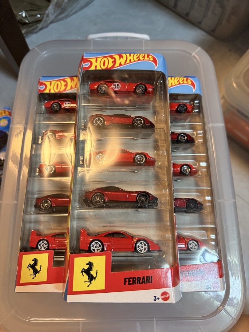Hot Wheels Ferrari 5-Pack Diecast Car Set (Category: Vehicle & Diecast Models) located in Manila. Submitted by martinparedes (Listing ID 1470307628, Image 1). Description: Hot wheels Ferrari 5 Pa k ₱799 Each (3pcs Available) Strictly bawal sa Maselan. 💸 Gcash | Maya | GoTyme 🚚 Shipping via Lalamove or LBC (By Schedule) 📍Malolos Bulacan.