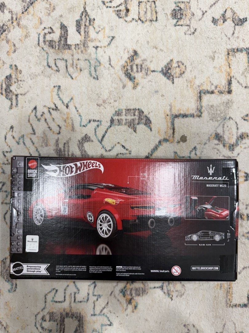 Progressive Brick Hot Wheels Mattel Brick Shop Maserati MC20 Building Set, Toys ...